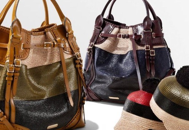 英伦风的热带雨林 巴宝莉绚丽编制2012春夏鞋包