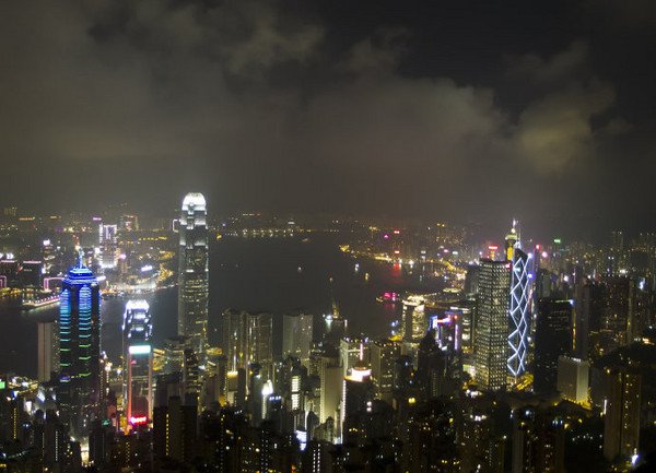 香港旅游 夜景之灯光