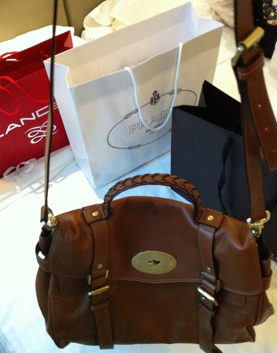 香港购物晒货:LV复古包+mulberry邮差+prada杀手包等