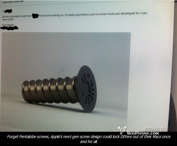 媒体证实苹果“变态螺丝”一事纯属娱乐