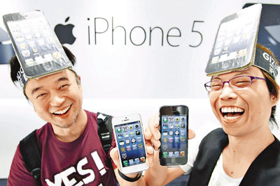 iPhone5在香港热卖 炒家愿多加3000元游说转售