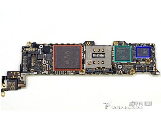 A6芯片完全拆解：1GB RAM/双核CPU/三核GPU确认 中