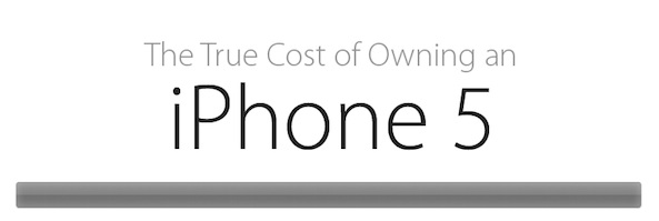 图表告诉你“入手iPhone 5到底要多少成本”