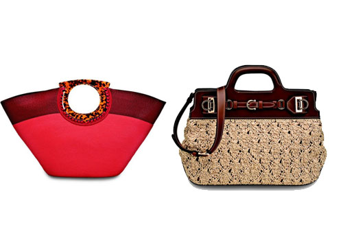 菲拉格慕 单鞋手袋 2013新品大走编织风