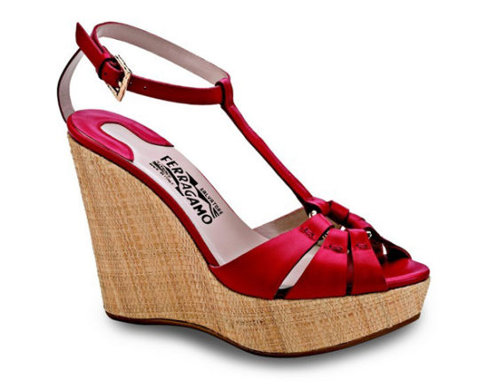 菲拉格慕 单鞋手袋 2013新品大走编织风