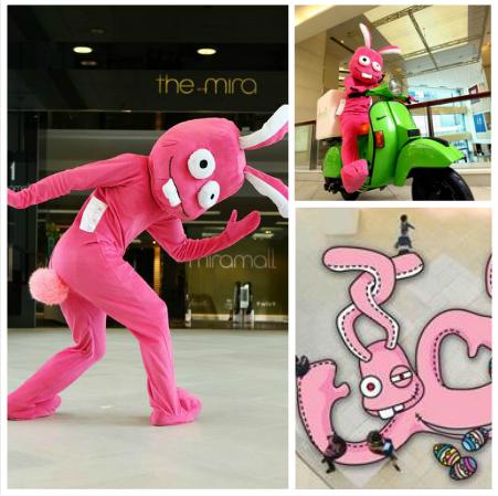 香港自由行庆祝复活节 佻皮Mirabbit反转美丽华商场及Mira_Mall