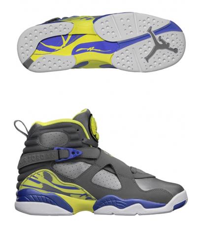 香港时尚鞋款：Air Jordan VIII Retro GS兰尼配色