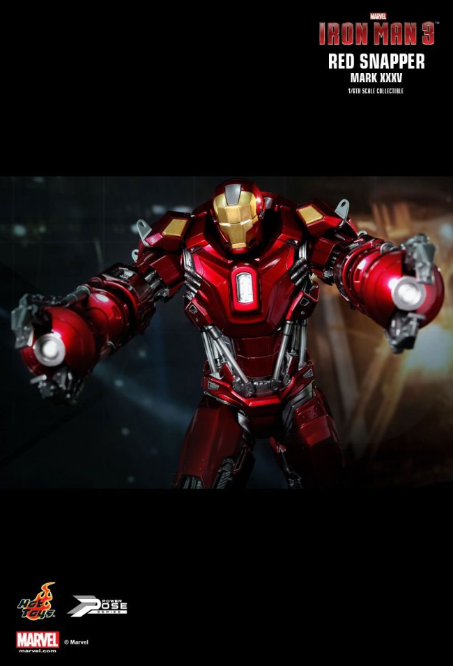 香港购物：Hot Toys推出“Power Pose”系列全新1/6限量版珍藏人偶 —“Iron Man 3：Red Snapp