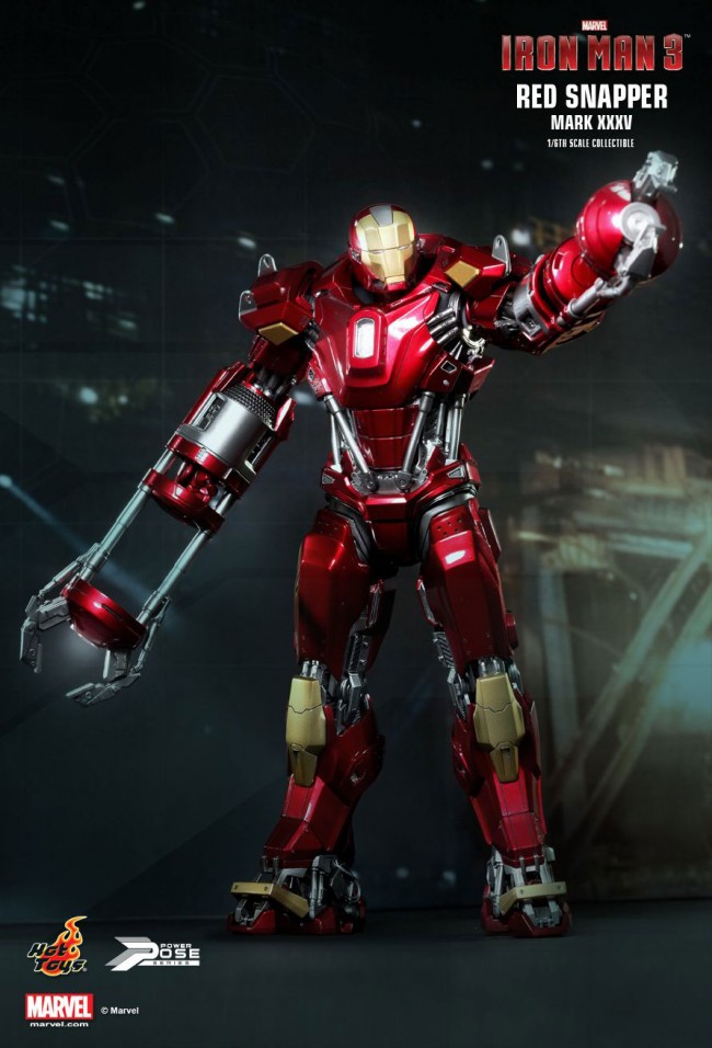 香港购物：Hot Toys推出“Power Pose”系列全新1/6限量版珍藏人偶 —“Iron Man 3：Red Snapp