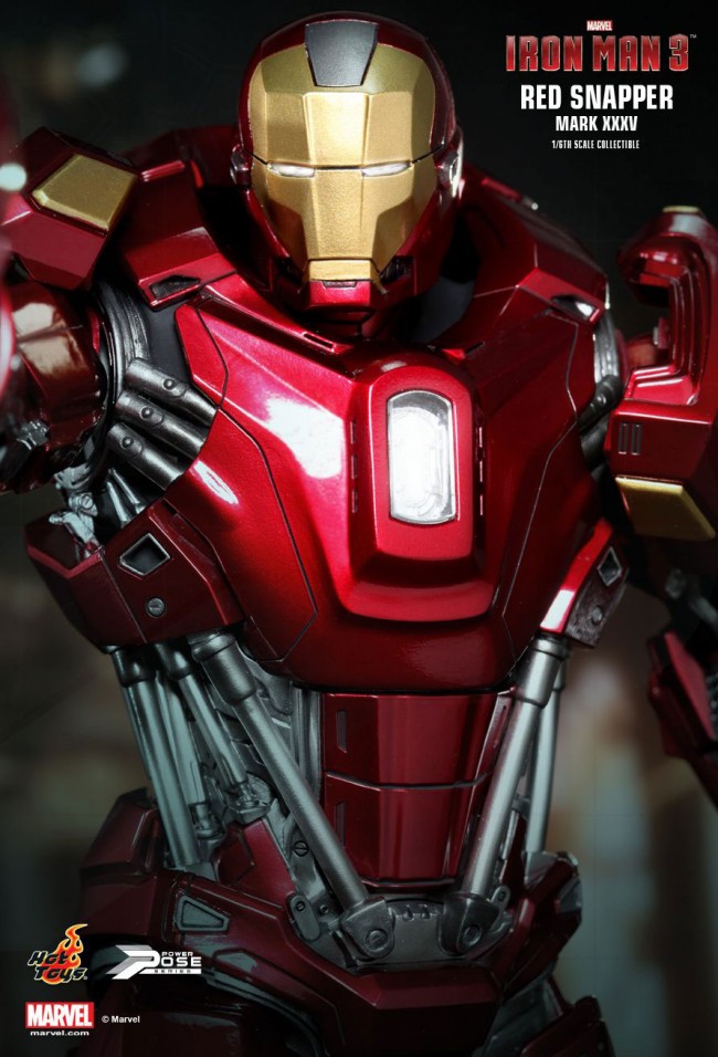香港购物：Hot Toys推出“Power Pose”系列全新1/6限量版珍藏人偶 —“Iron Man 3：Red Snapp