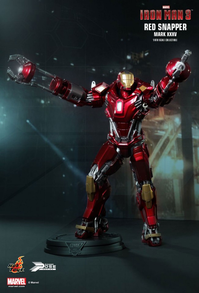 香港购物：Hot Toys推出“Power Pose”系列全新1/6限量版珍藏人偶 —“Iron Man 3：Red Snapp
