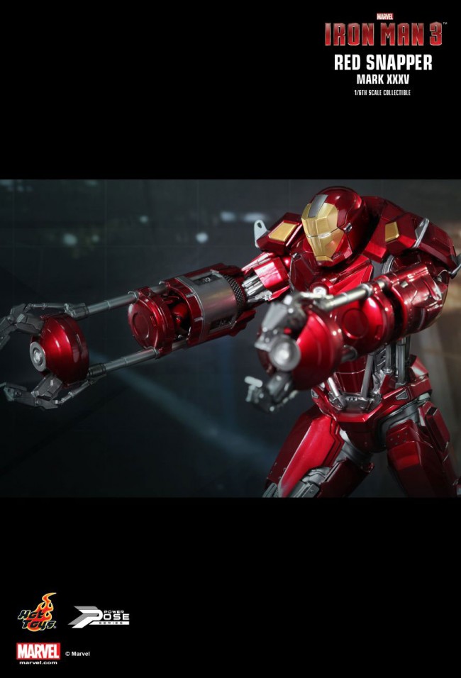 香港购物：Hot Toys推出“Power Pose”系列全新1/6限量版珍藏人偶 —“Iron Man 3：Red Snapp