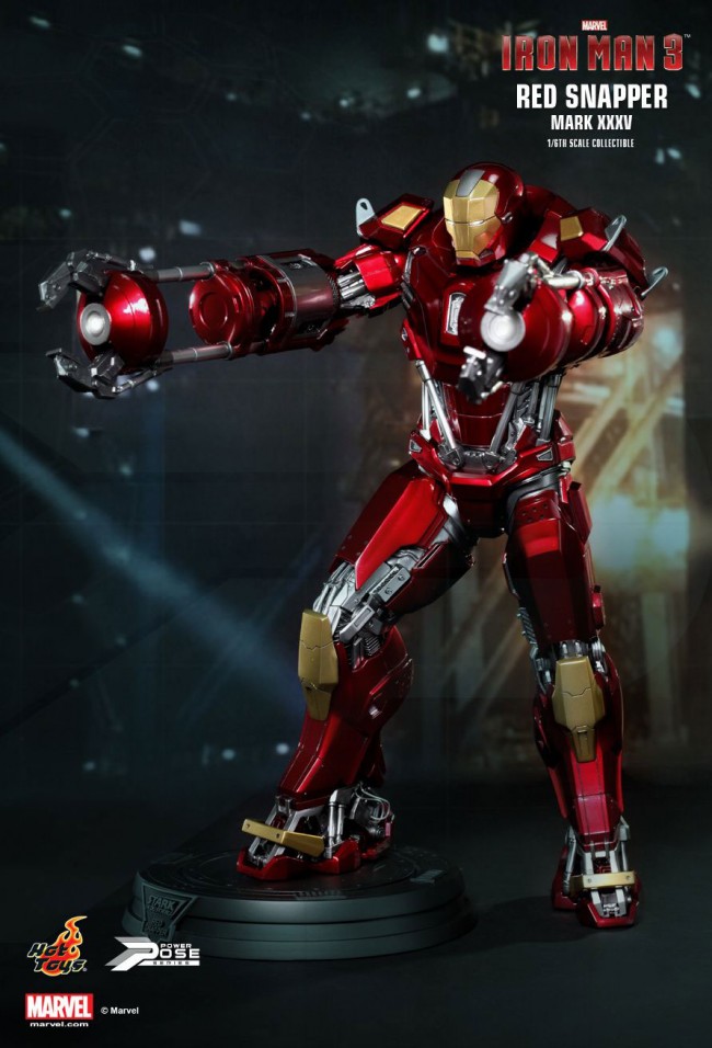 香港购物：Hot Toys推出“Power Pose”系列全新1/6限量版珍藏人偶 —“Iron Man 3：Red Snapp
