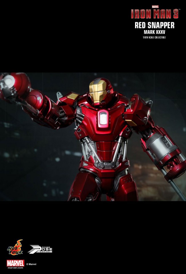 香港购物：Hot Toys推出“Power Pose”系列全新1/6限量版珍藏人偶 —“Iron Man 3：Red Snapp