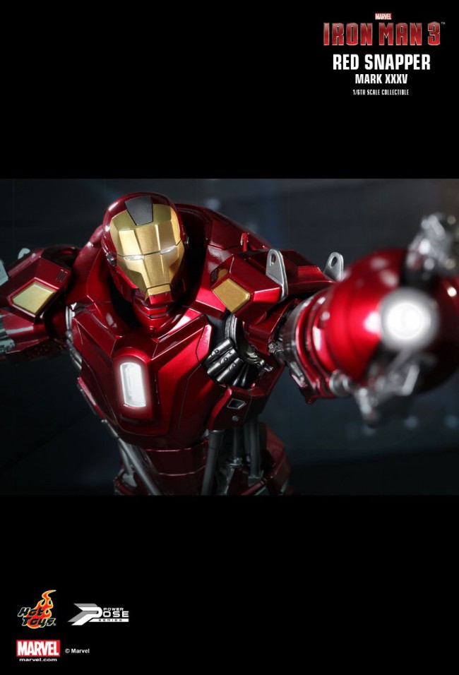 香港购物：Hot Toys推出“Power Pose”系列全新1/6限量版珍藏人偶 —“Iron Man 3：Red Snapp