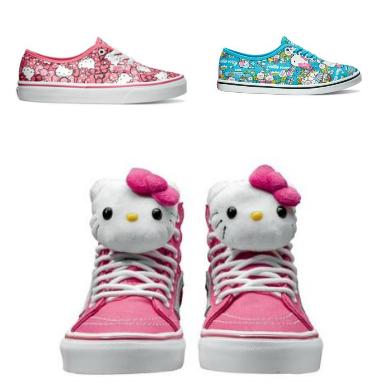 香港时尚：Hello Kitty x Vans联名鞋系列可爱风来袭