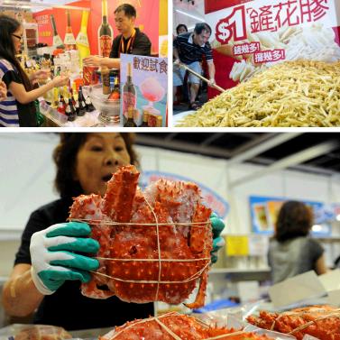 组图：顶级美味难抵挡 香港美食节成“吃货”天堂