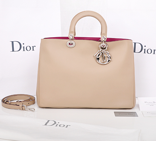 香港正品代购 Dior 迪奥 女包 diorissimo 米色拼
