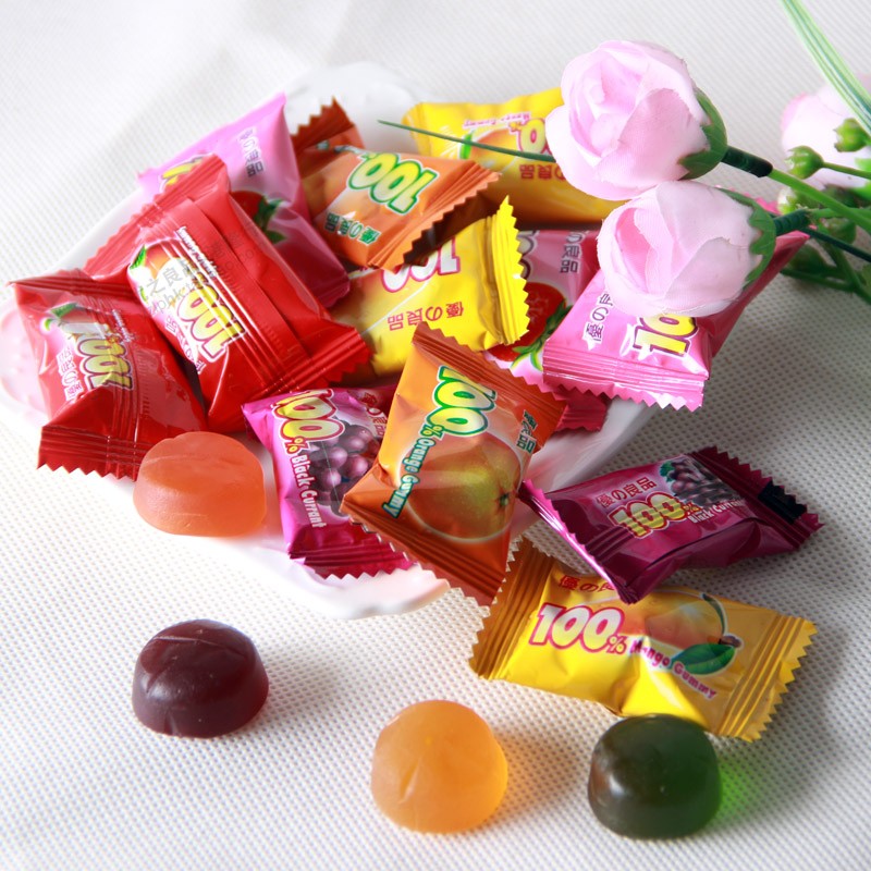 香港优之良品进口食品专卖糖果 零食软糖苹果味 橡皮糖袋装250g ...