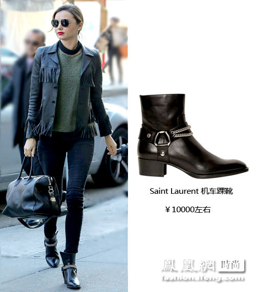 香港时尚热荐单品：Saint Laurent 机车踝靴