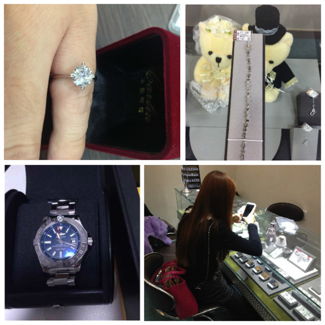 香港晒货：3W购卡雅1克拉闪闪钻戒＆百年灵手表等