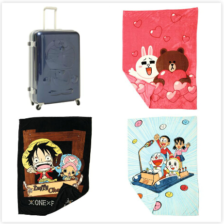 香港购物预览：一田购物优惠日首推多啦A梦四轮拉杆行李箱、印花毛毯