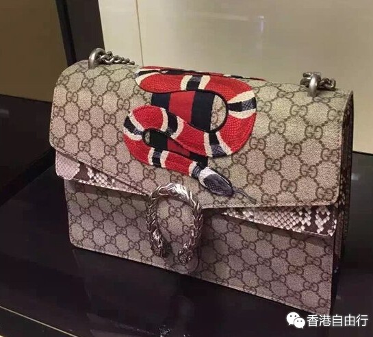 香港购物:实拍GUCCI今年新款包包 设计太美了