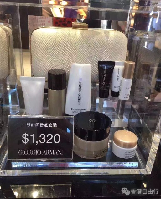 香港晒货:实拍HK阿玛尼彩妆套装价格