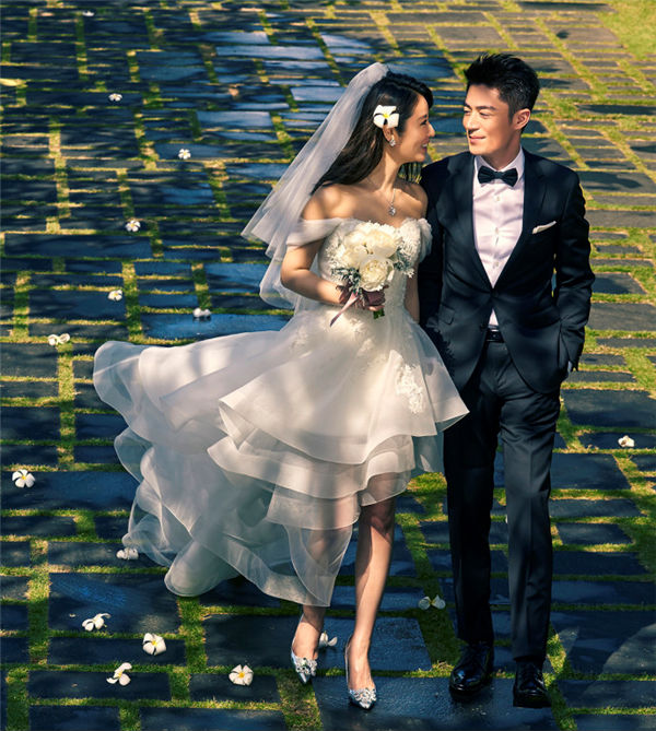 直击霍如婚礼海量图片:霍建华林心如唯美婚纱