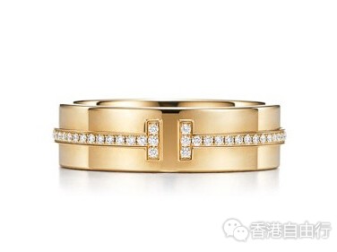 香港购物:Tiffany 打造 T Two 系列戒指 简约之中