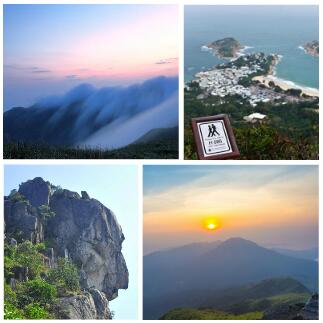 秋高气爽去香港旅行爬山（狮子山、凤凰山、大东山、笔架山）