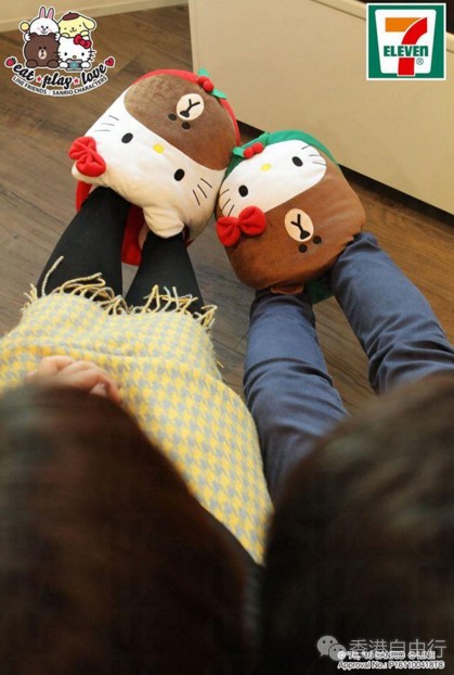 香港购物:7-11有得换!LINE FRIENDS & HELLO KITTY暖萌组合