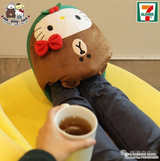 香港购物:7-11有得换!LINE FRIENDS & HELLO KITTY暖萌组合