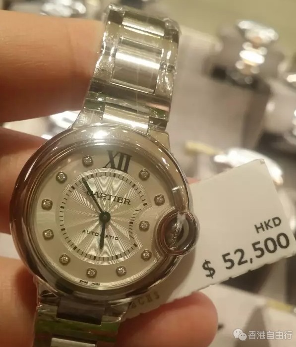 香港购物:HK卡地亚手表是全球最便宜!实拍专柜
