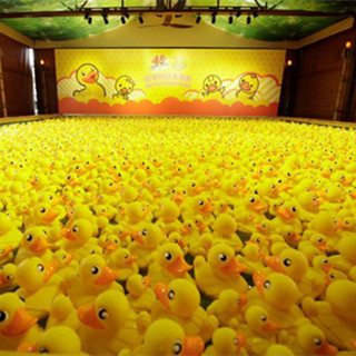 小黃鸭「游」入海洋公园 夜场票半价