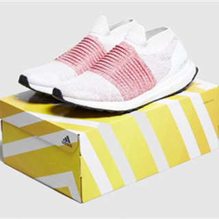 香港时尚：adidas Ultra Boost 无鞋带白粉配色鞋款现身，少女心满满