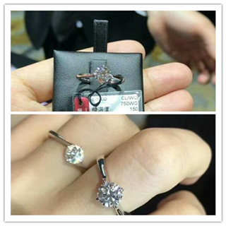 香港晒货：昨天过港买饰品实拍周大福钻戒报价分享