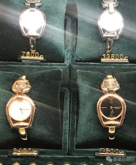 香港晒货:GUCCI专柜男女时装手表实拍(附价格