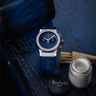 香港时尚：宇舶表经典融合Berluti Scritto腕表