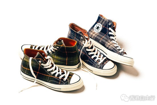 香港时尚：Converse Chuck Taylor All Star 70 Hi 全新「Plaid」别注