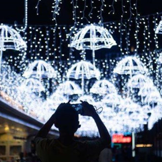 澳门旅游名片：光影节下的古城夜晚