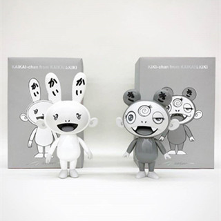 香港时尚：村上隆抢先曝光「黑白色调」Kaikai & Kiki 极罕公仔