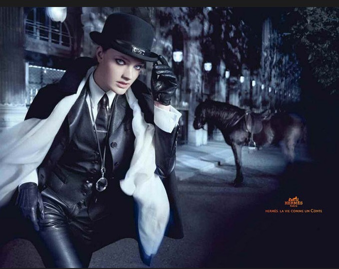 爱马仕秋冬广告大玩“钓包”