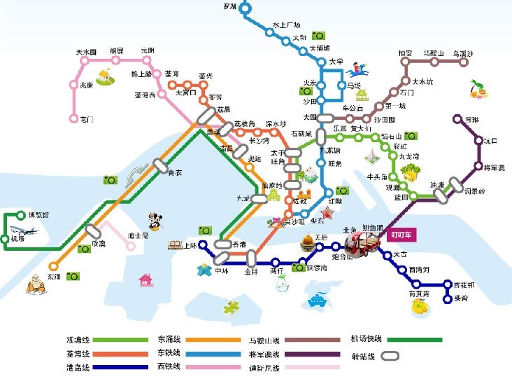 香港地铁线路及铁路交通全攻略