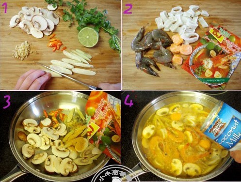居家煮妇必会的靓汤宝典－泰式海鲜酸辣汤