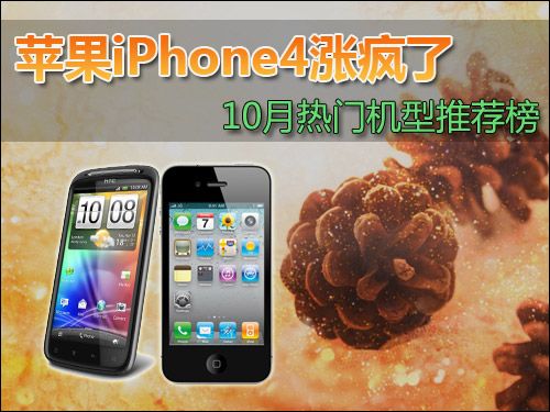 苹果iPhone4涨疯了 10月热门机型推荐榜 