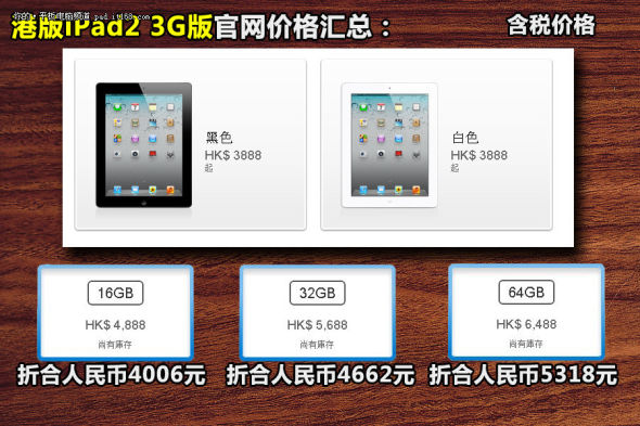 3日iPad2行情报价：16GB港行版本仅售3120元 
