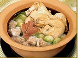 砂锅云吞鸡