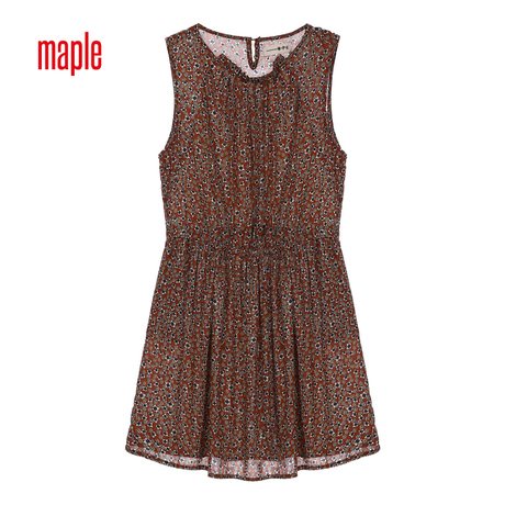 2014年春夏款时尚女装香港品牌maple新款欧美女式连衣裙