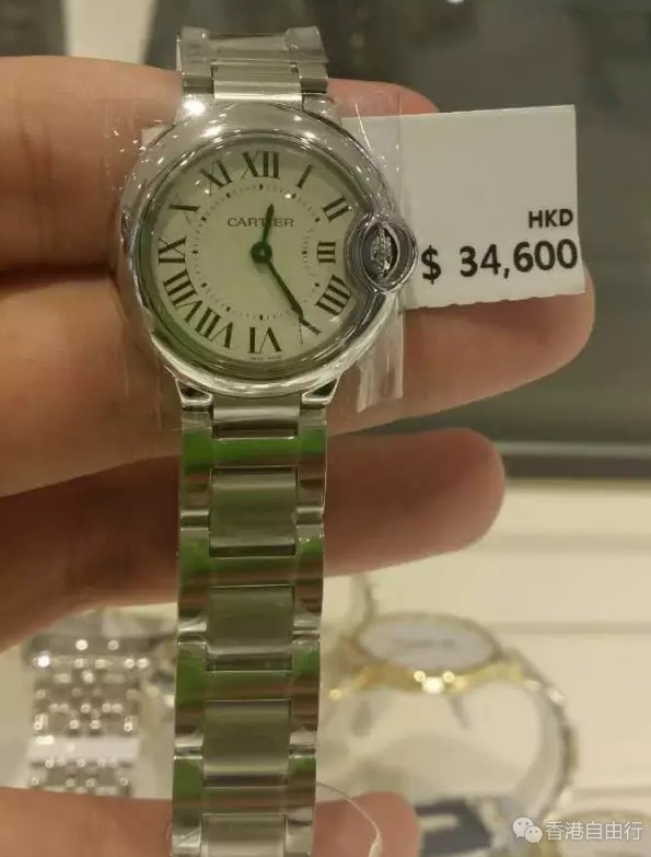 香港购物:分享hk卡地亚专柜手表价格(实拍图)